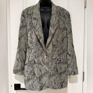 Amen Wardy Palm Leaf Design Blazer